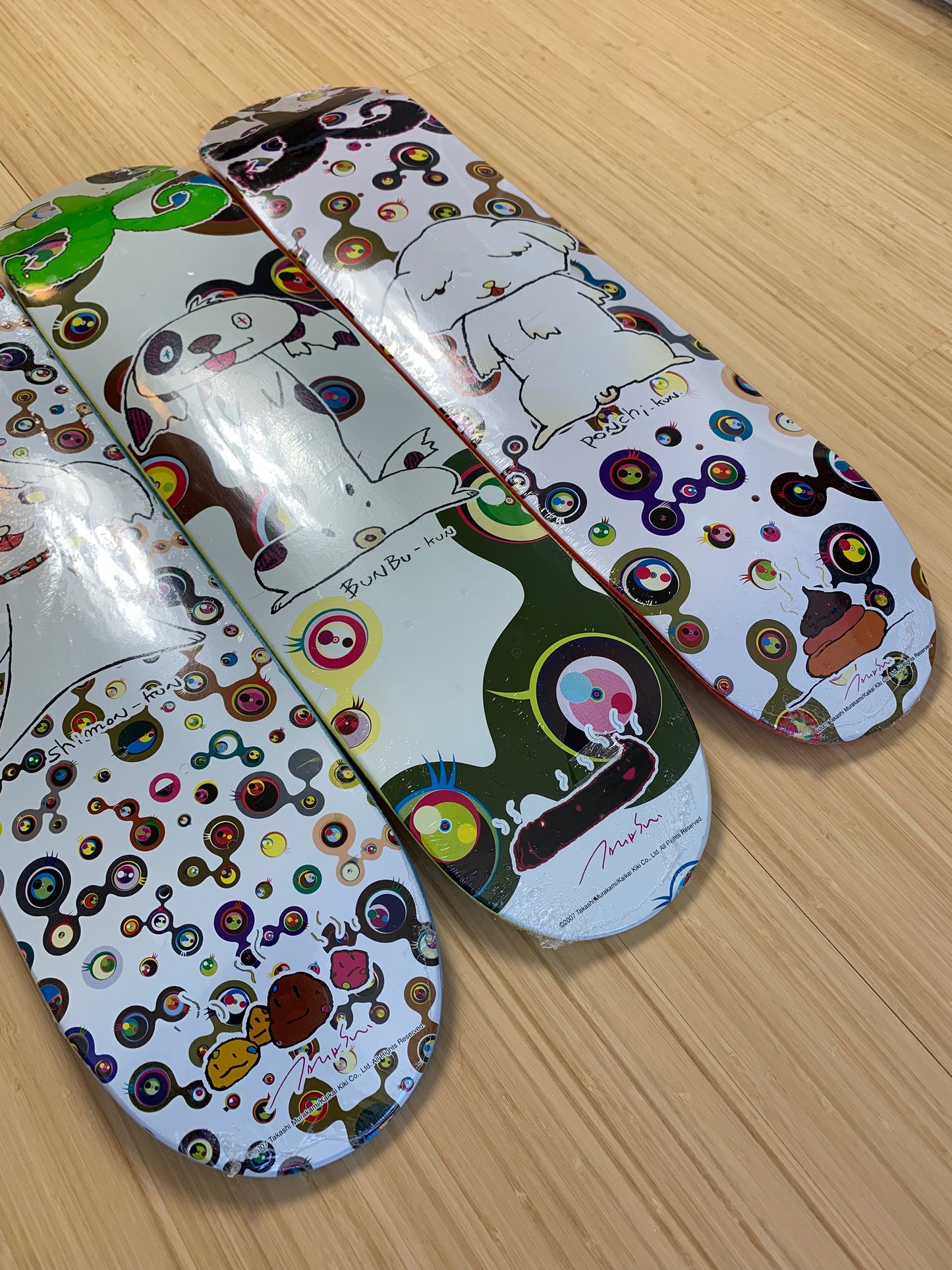 Takashi Murakami x Supreme Skate Decks (2007) - Set of 3