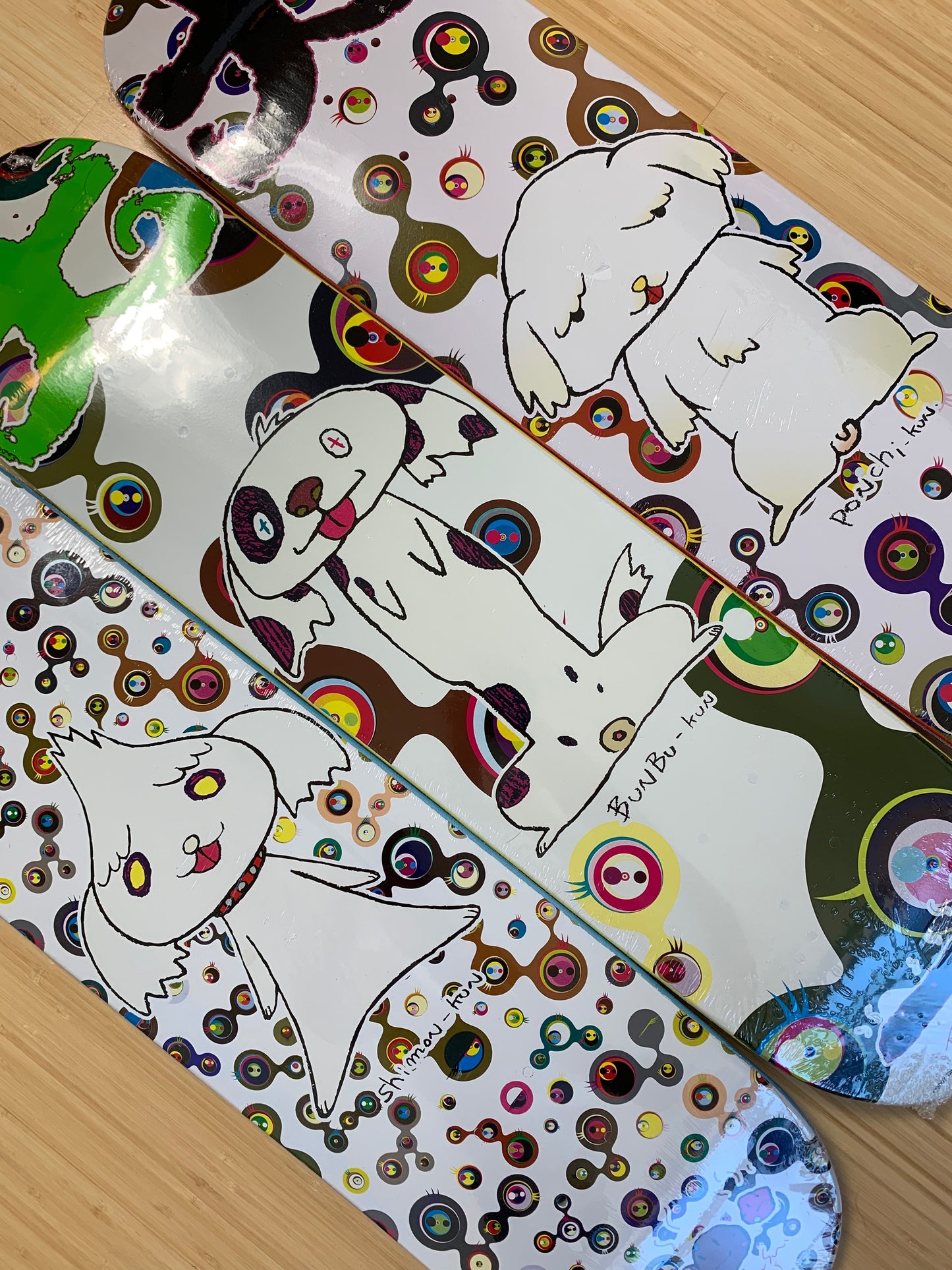 Takashi Murakami x Supreme Skate Decks (2007) - Set of 3
