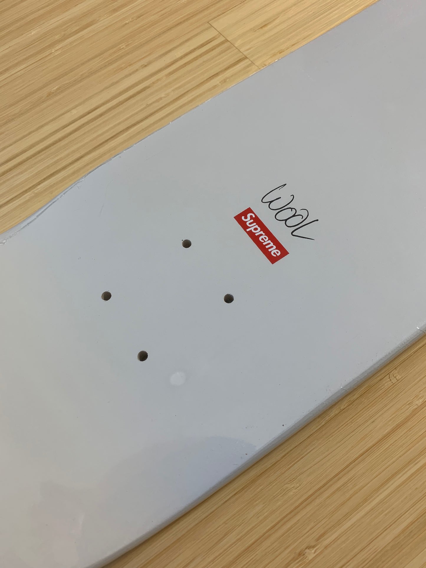 Christopher Wool x Supreme Skate Deck (2008) - Red/White