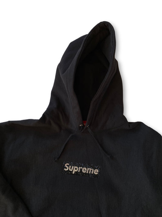 Swarovski Box Logo Hooded Sweatshirt
