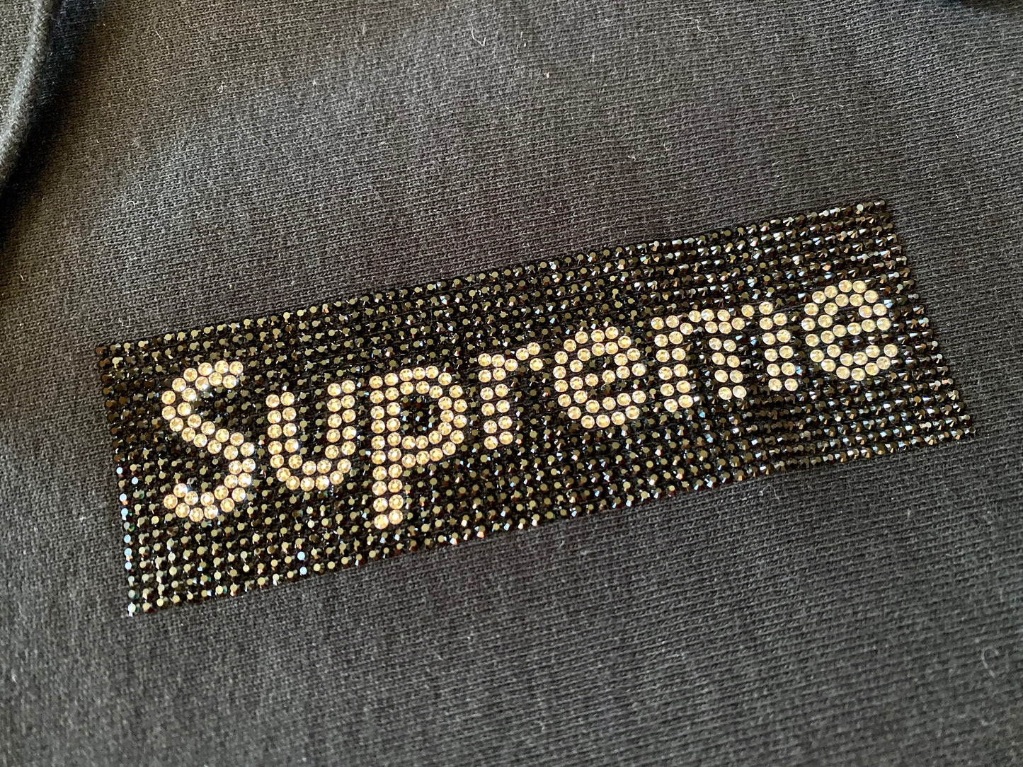 Swarovski Box Logo Hooded Sweatshirt