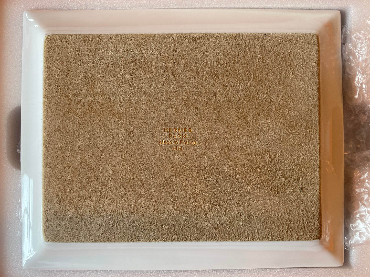 Sellier Porcelain Change Tray - Blue/Gold