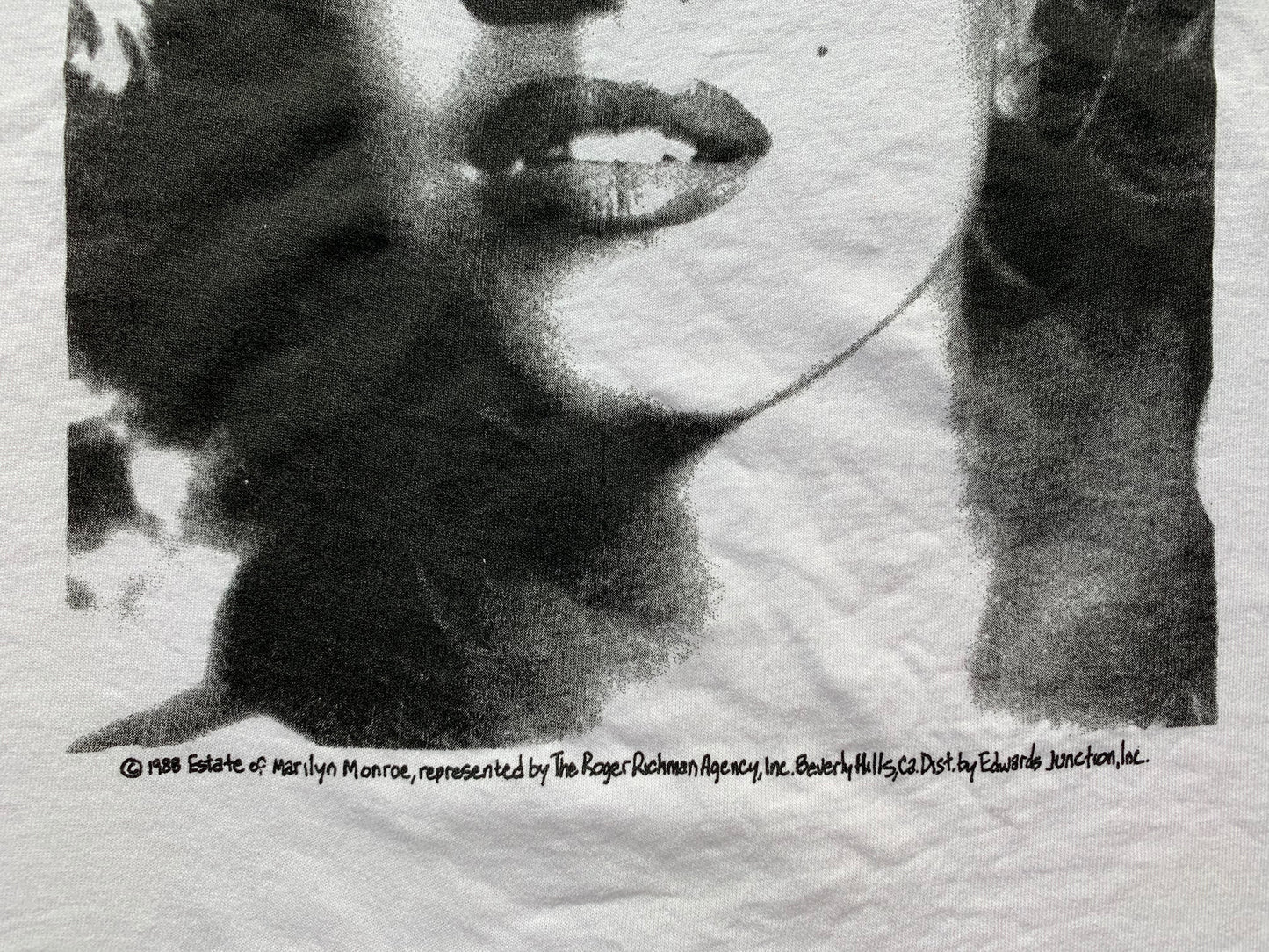 Vintage Marilyn Monroe 1988 Beverly Hills Rare Puff Print T-Shirt - XL