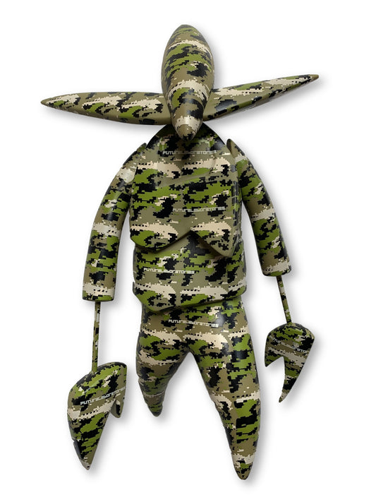 FUTURA 2000 Laboratories Nosferato Unkle Green Camo Figure
