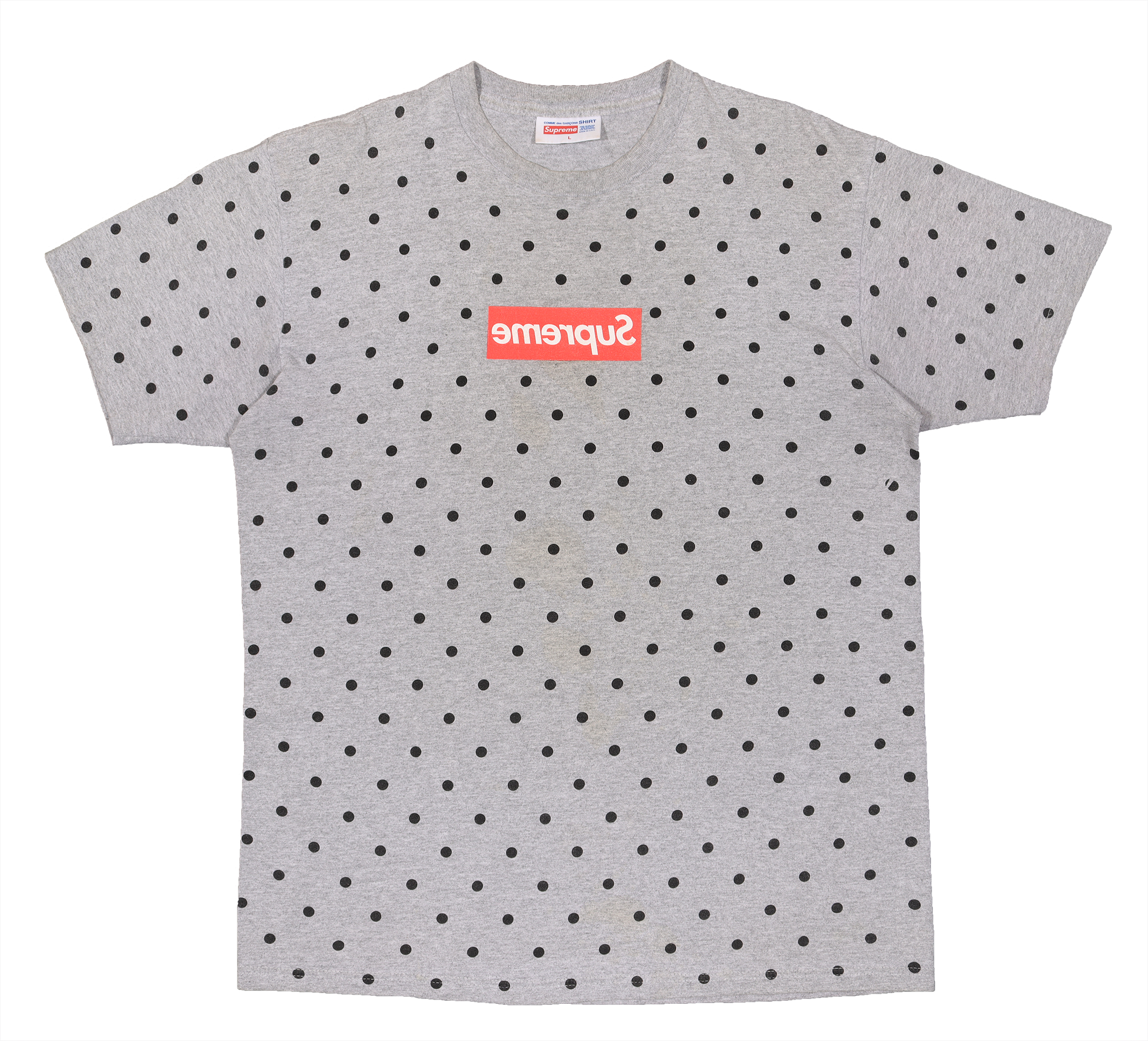 Cdg box logo polka dot hot sale