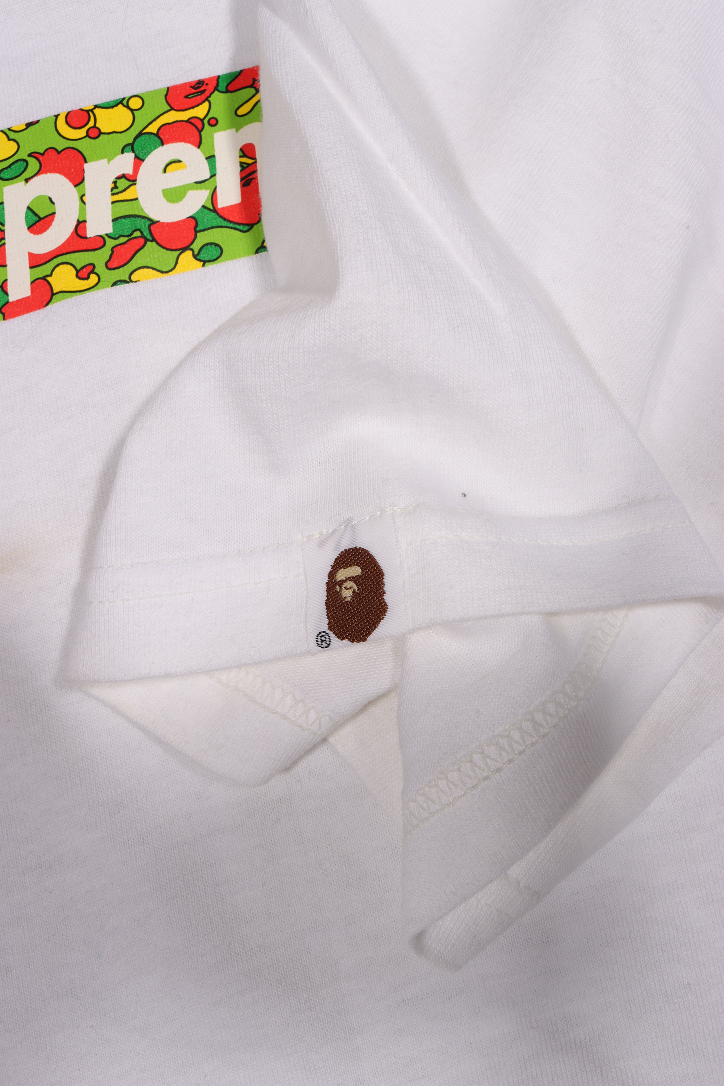 ABC Bape Neon Camo Box Logo Tee