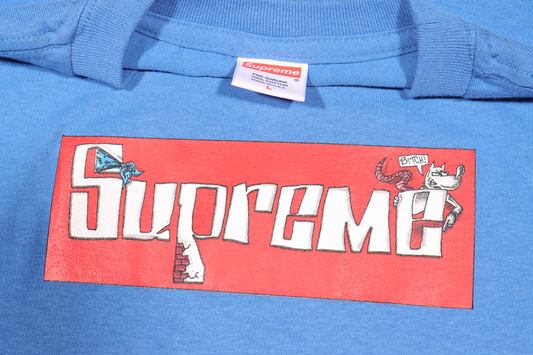 Joe Cool Box Logo Tee SS07 - Blue