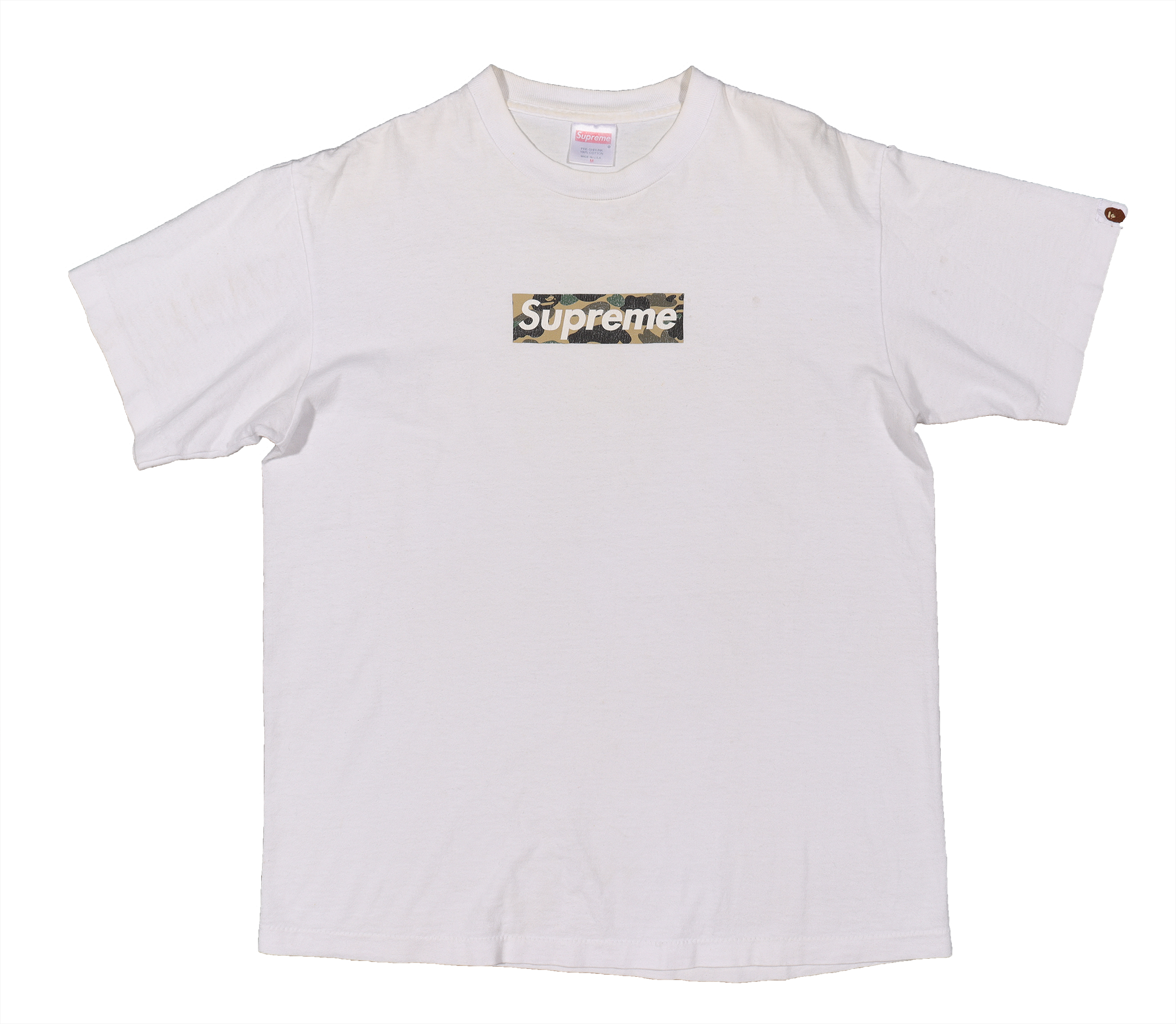 Bape Box Logo Tee Green Camo