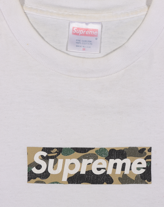 Bape Box Logo Tee Green Camo