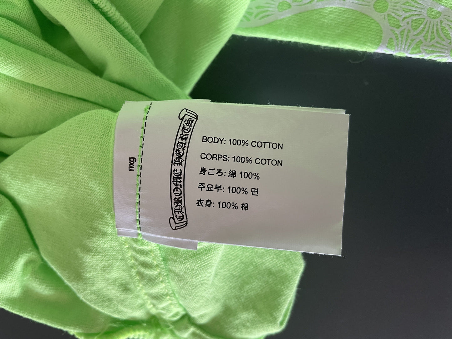 Neon Arm Fire Print Long Sleeve T-shirt