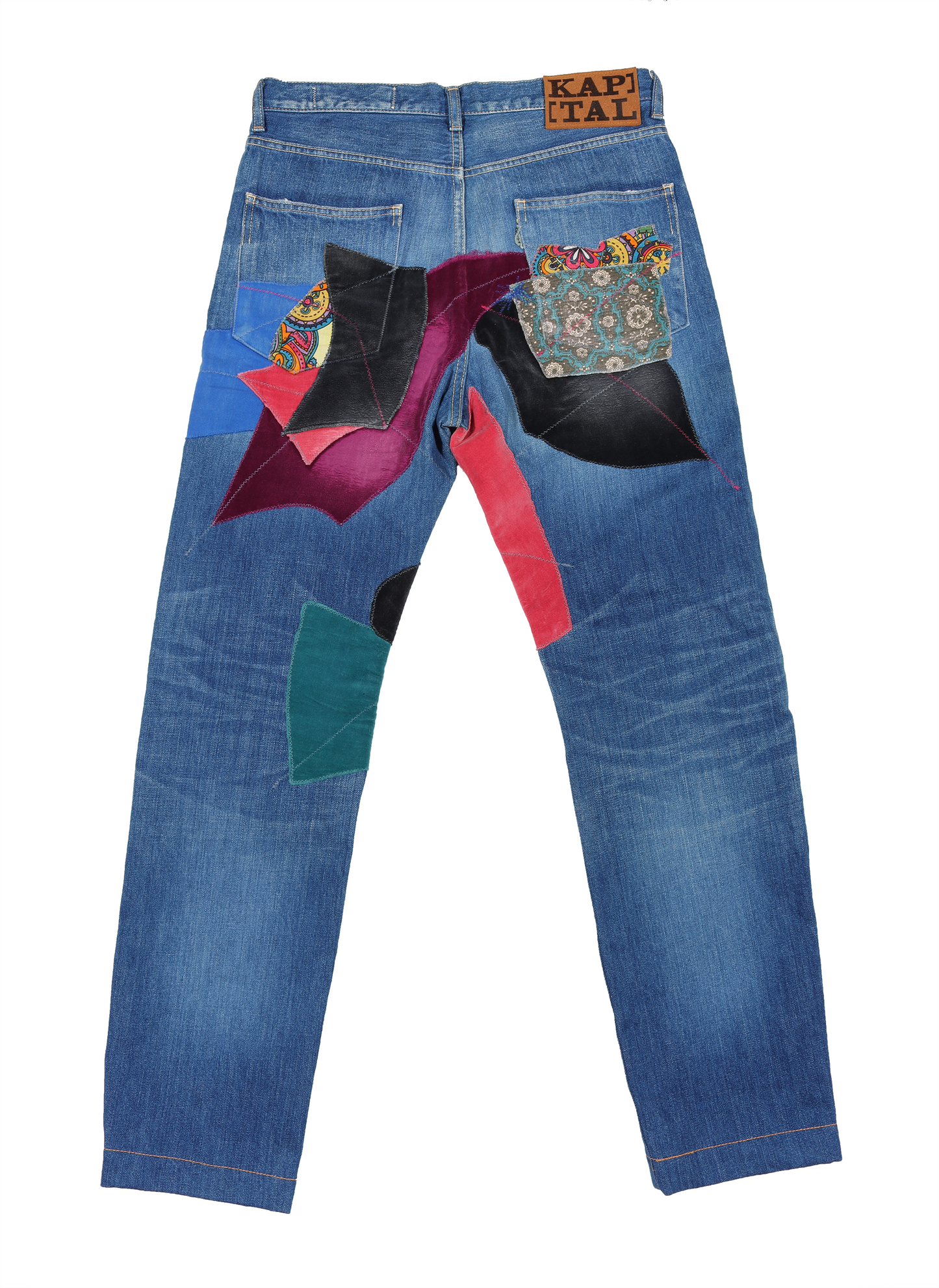 Indigo Patch Denim w/ Tags