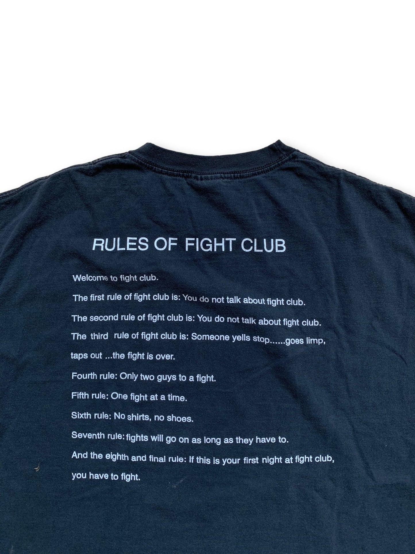 Vintage Rules of Fight Club T-Shirt - XL