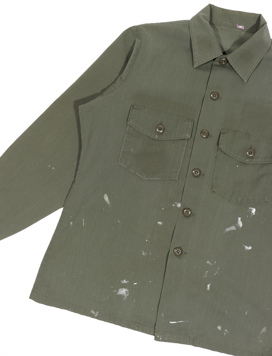 1970's Army Paint Splatter Work Shirt