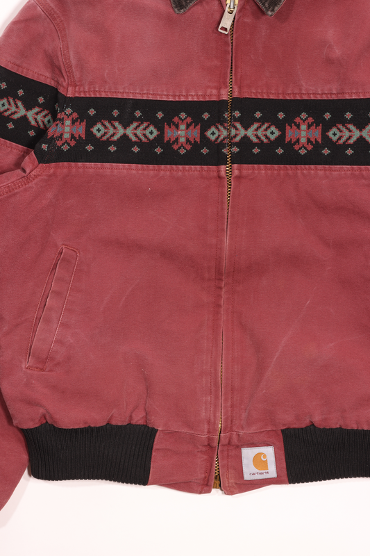 1990's Carhartt Navajo Print Bomber Jacket
