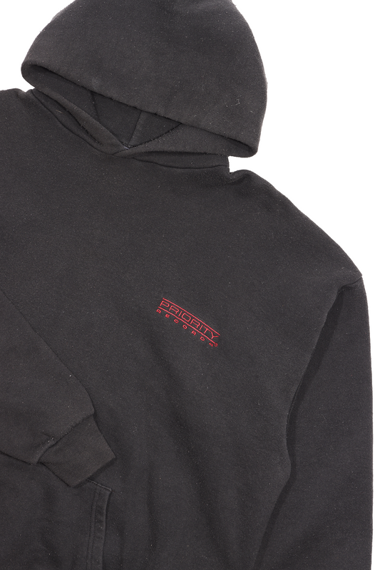 1990's Priority Records Embroidered Logo Hoodie