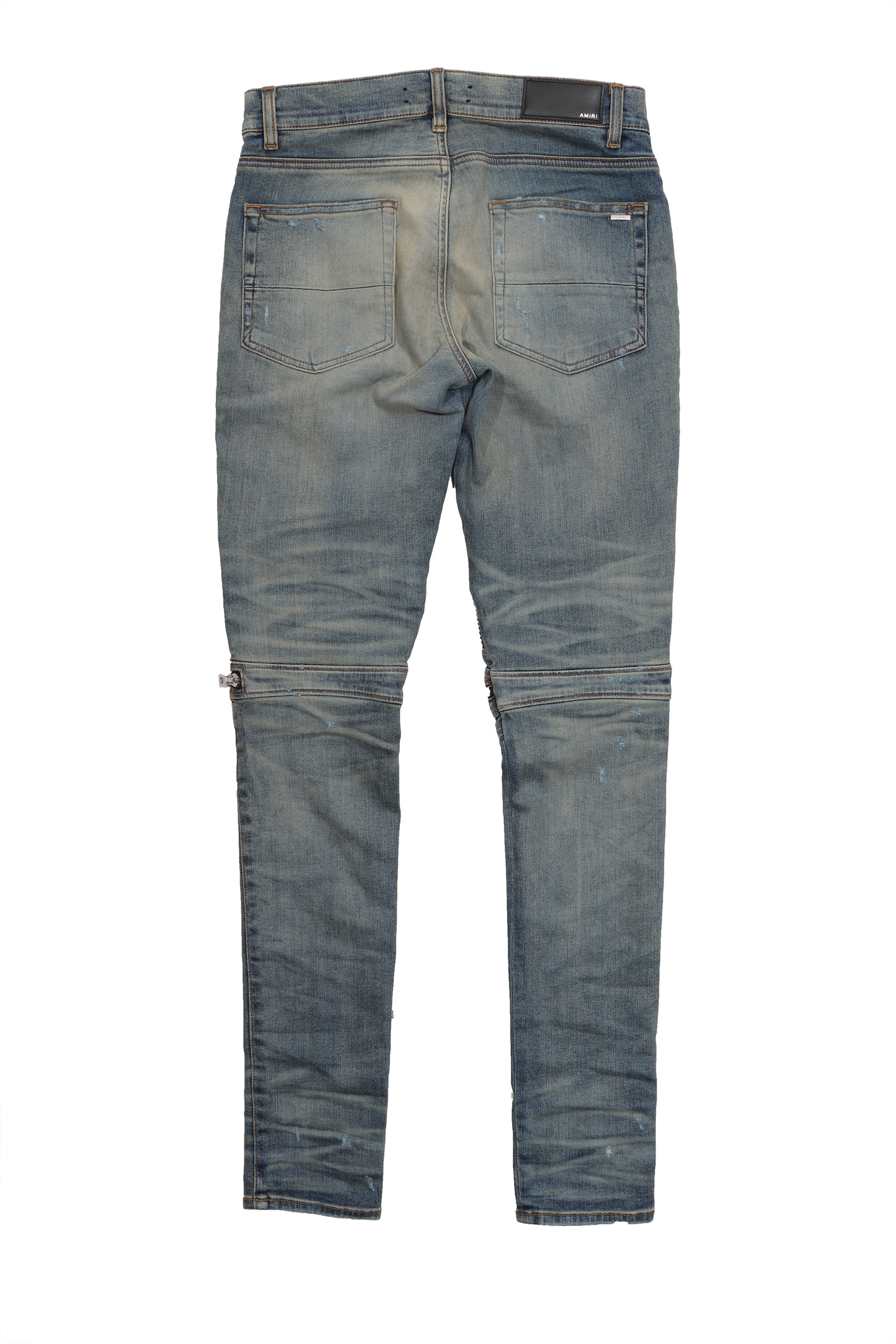 Leather Patch Moto Denim