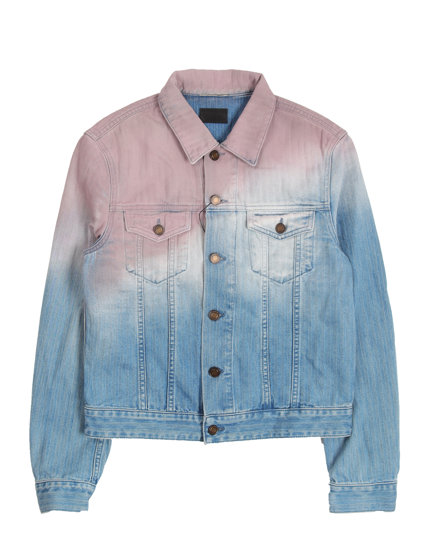 Gradient-Effect Denim Jacket