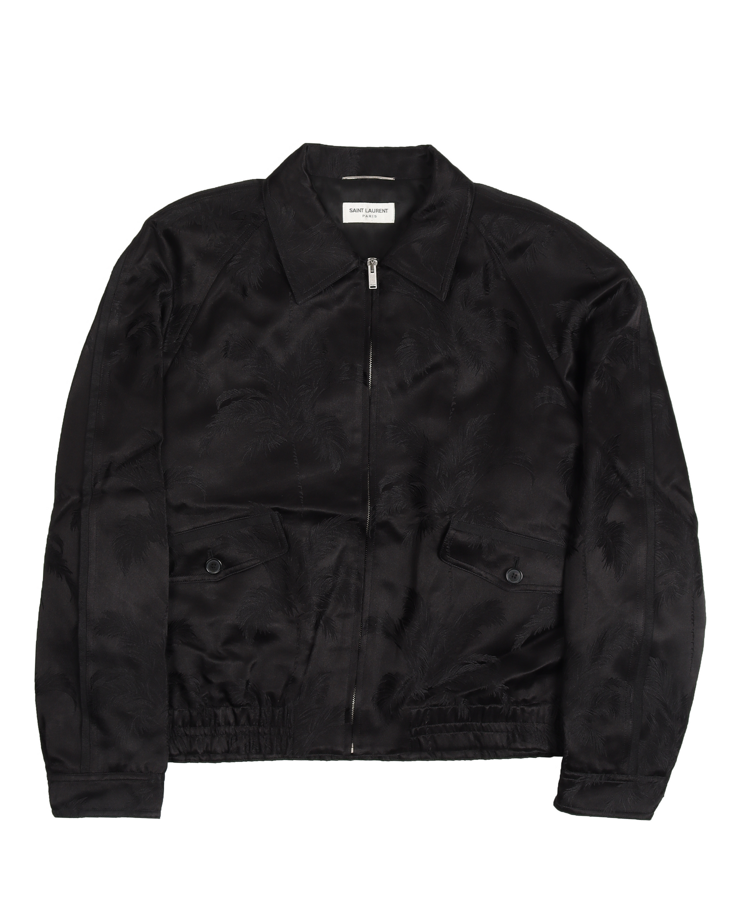 Palm Jacquard Silk Blend Jacket