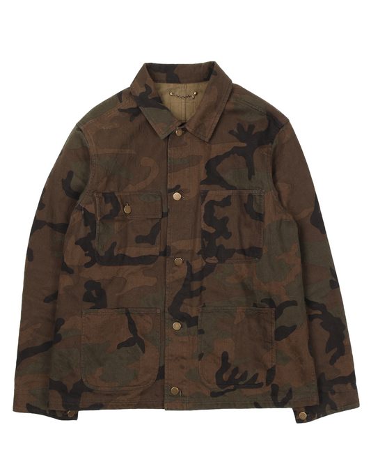 Supreme Camo Jacquard Denim Chore Jacket