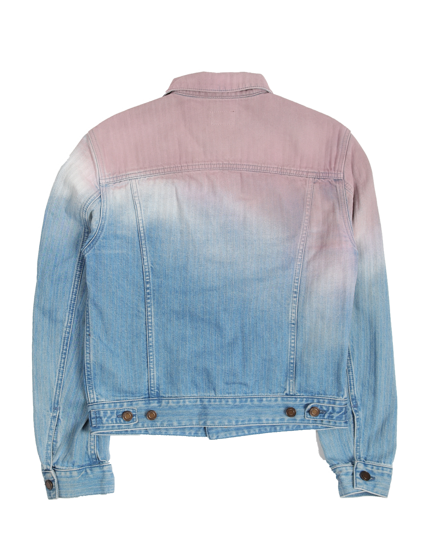 Gradient-Effect Denim Jacket