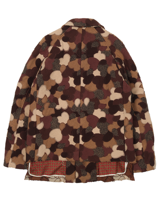 AW03 "Touch Me I'm Sick" Heart Patchwork Coat