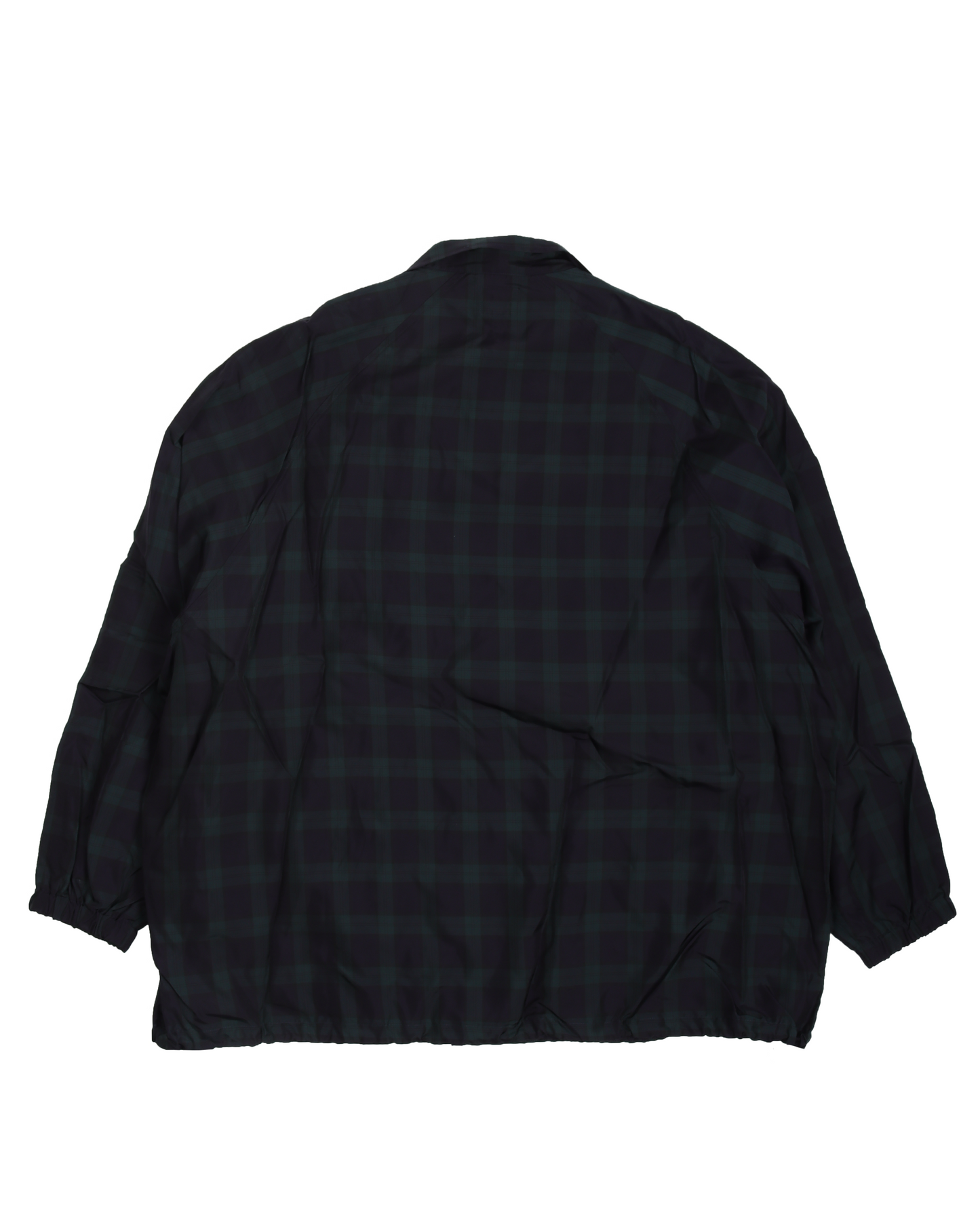 Run-Up Plaid Windbreaker Jacket