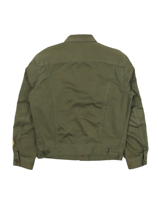 Kountry Embroidered Smiley Face Trucker Jacket