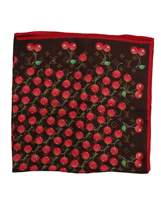 Takashi Murakami Cherry Monogram Scarf
