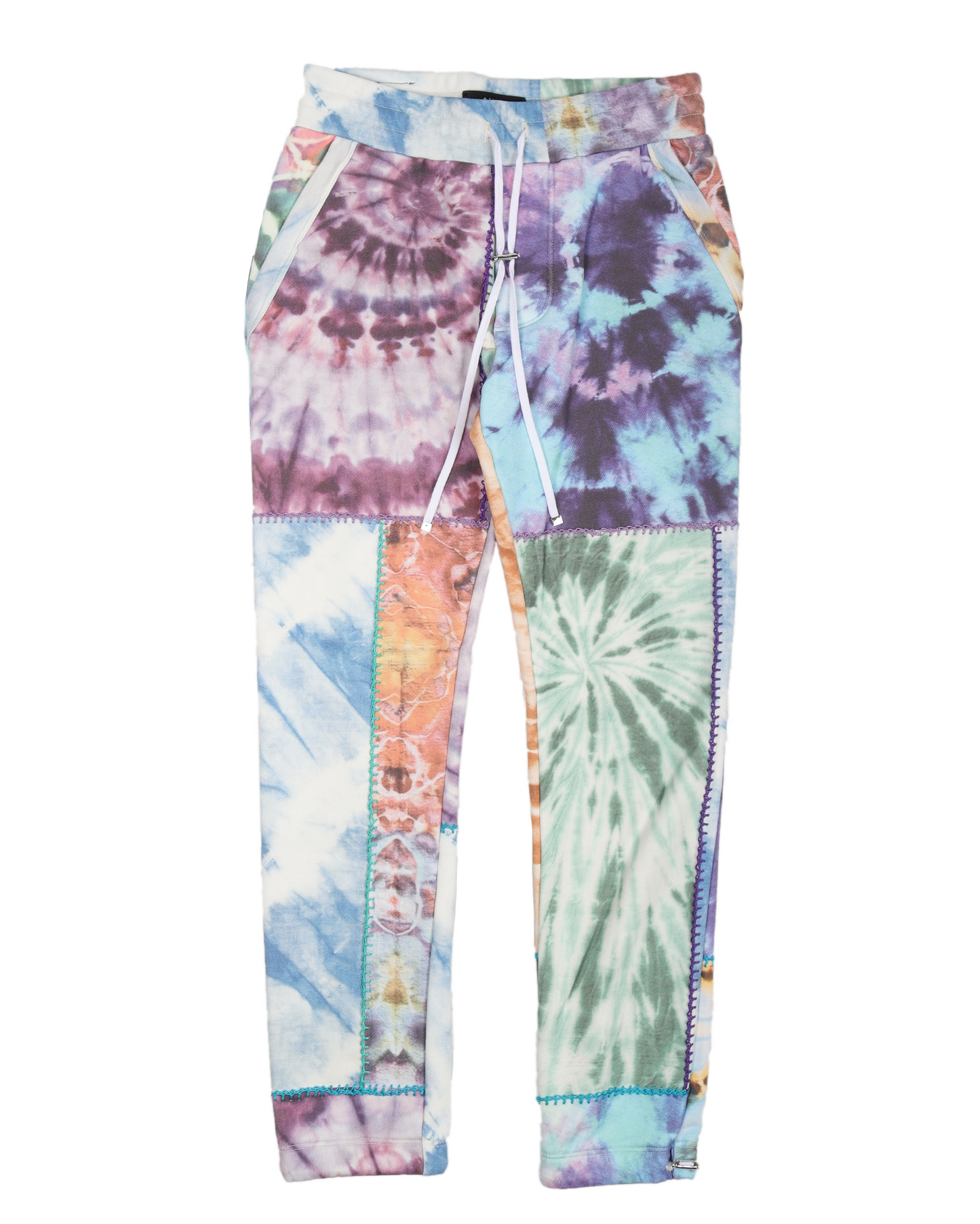 Overlock Stitch Tie-Dye Sweatpants
