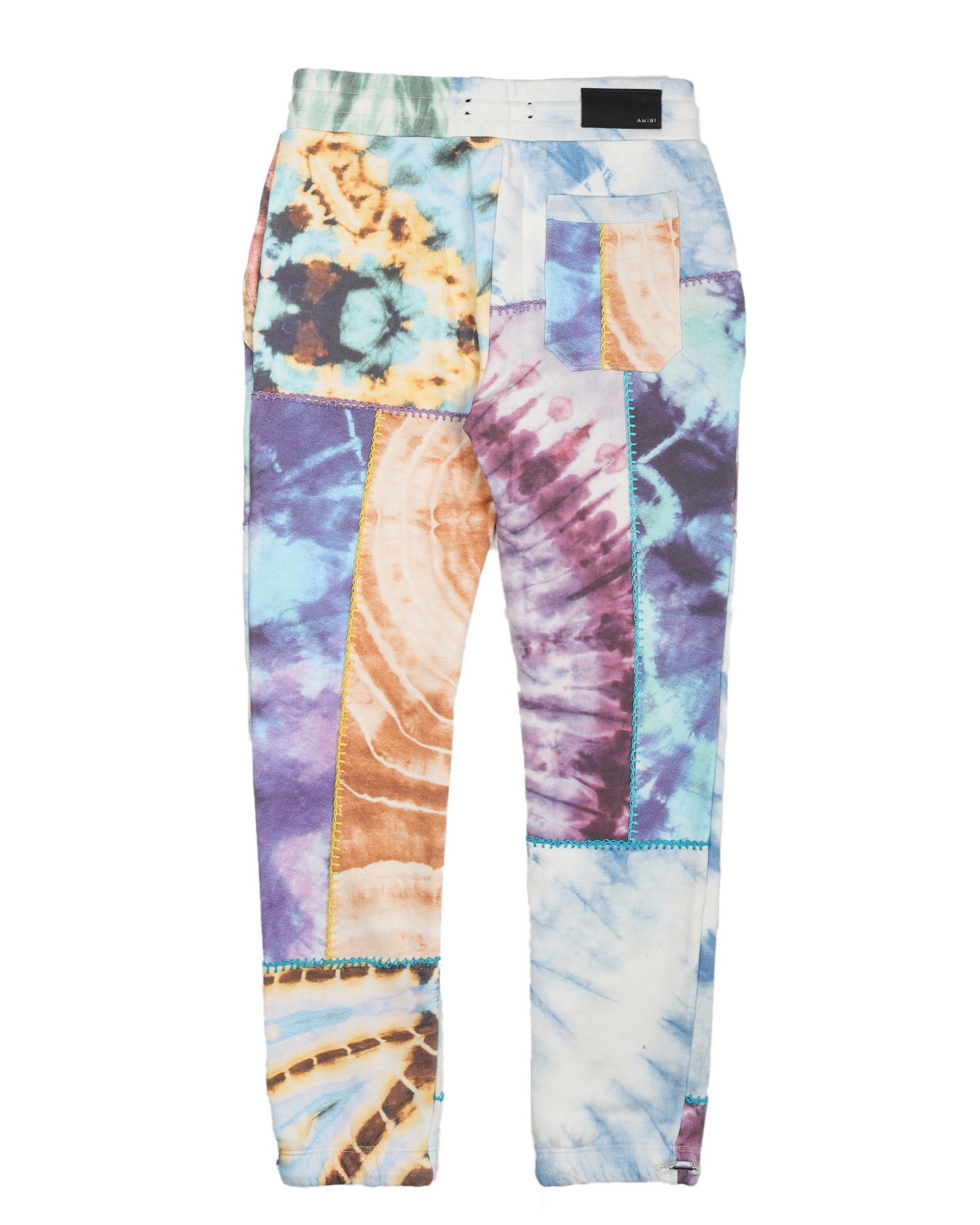 Overlock Stitch Tie-Dye Sweatpants