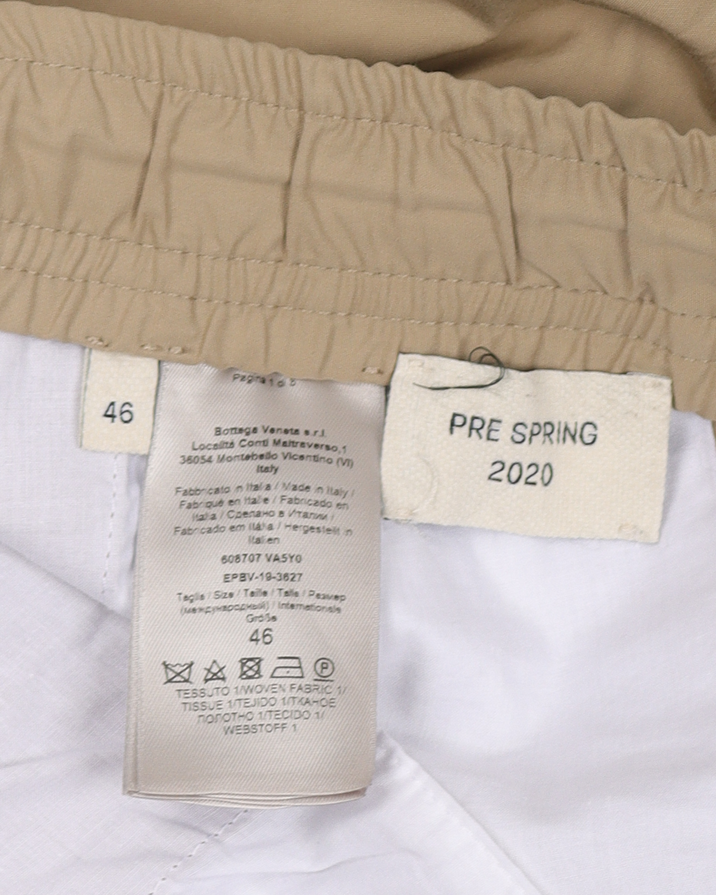 Cotton Blend Drawstring Pants