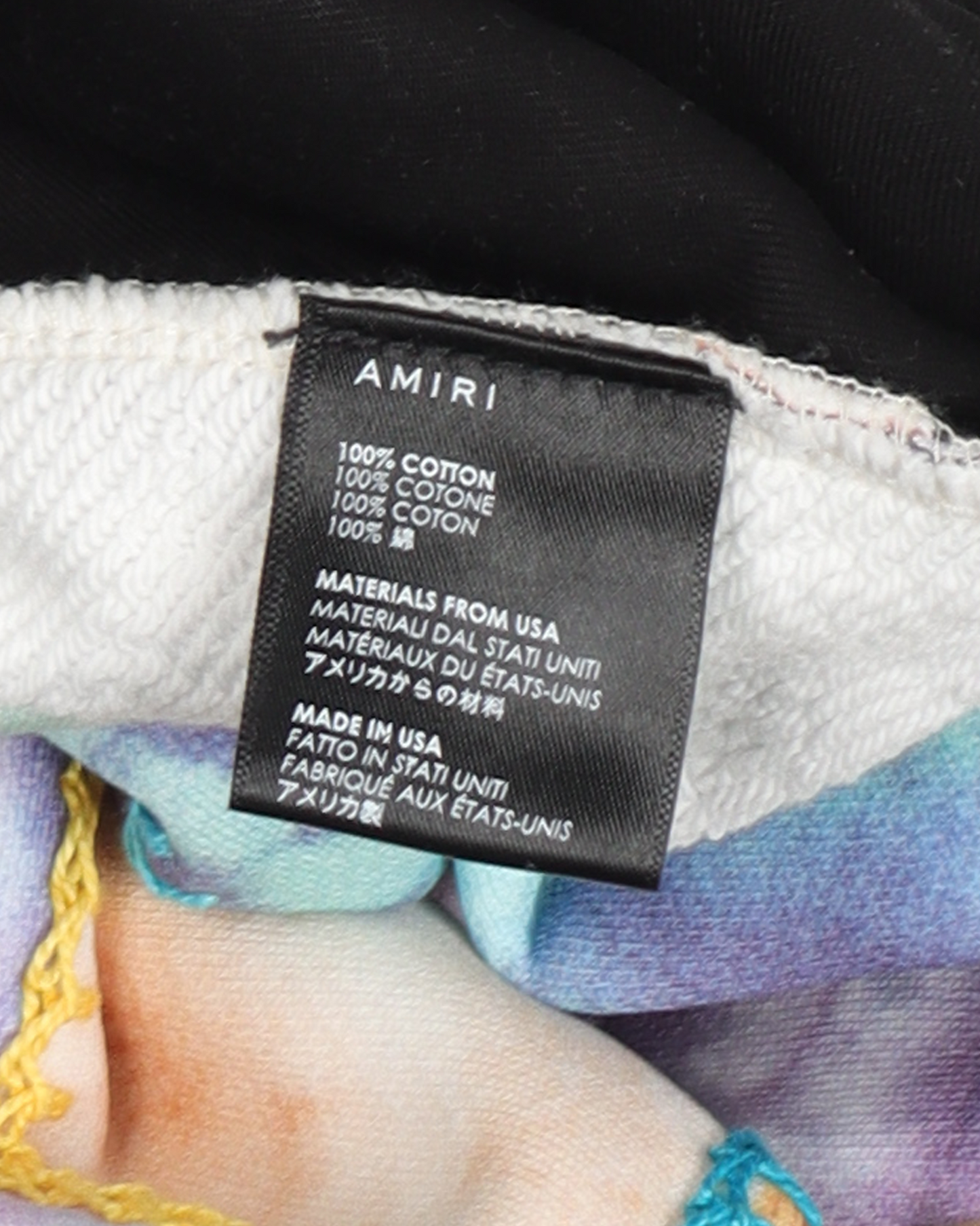 Overlock Stitch Tie-Dye Sweatpants