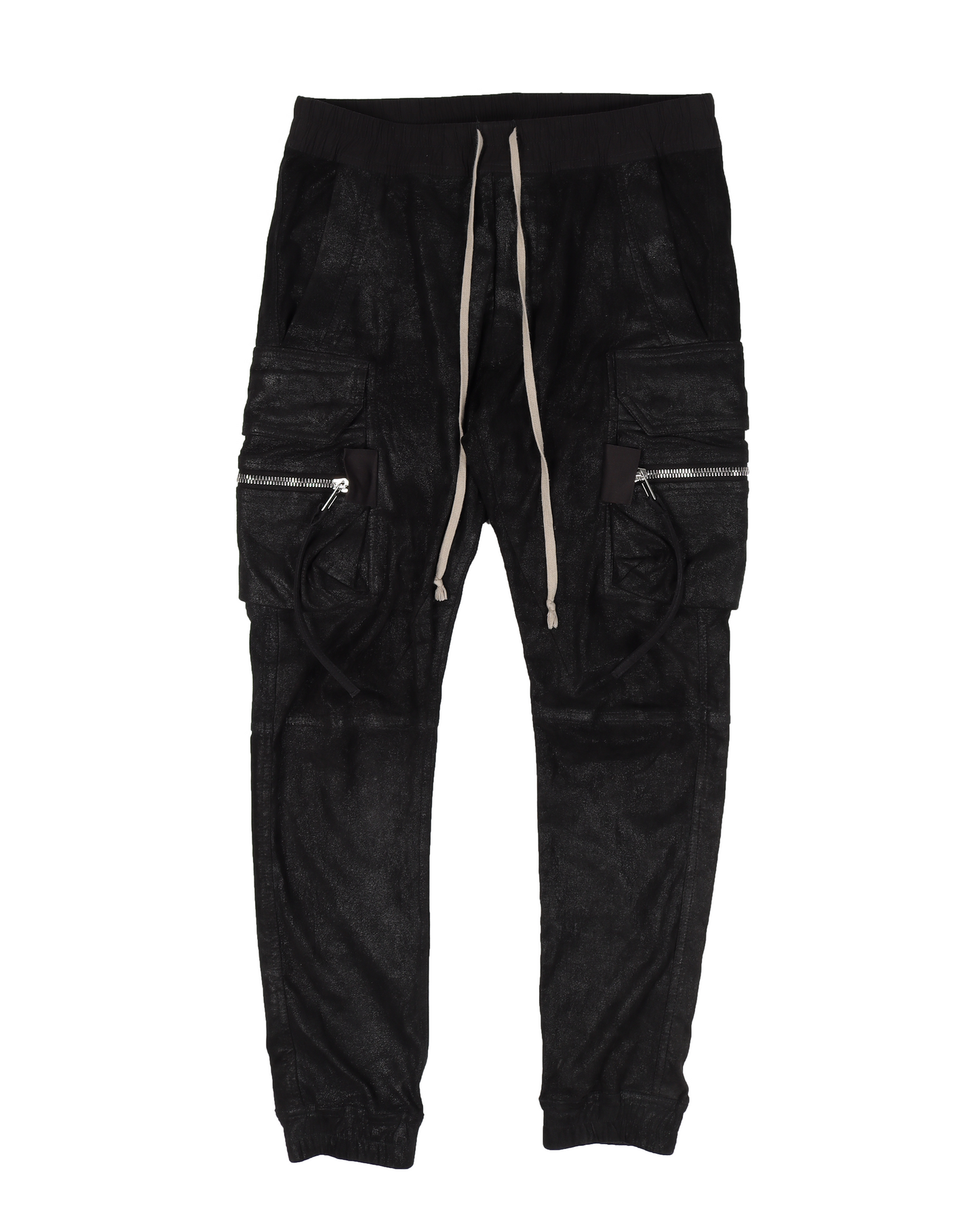 FW17 "GLITTER" Blistered Lamb Leather Cargo Joggers