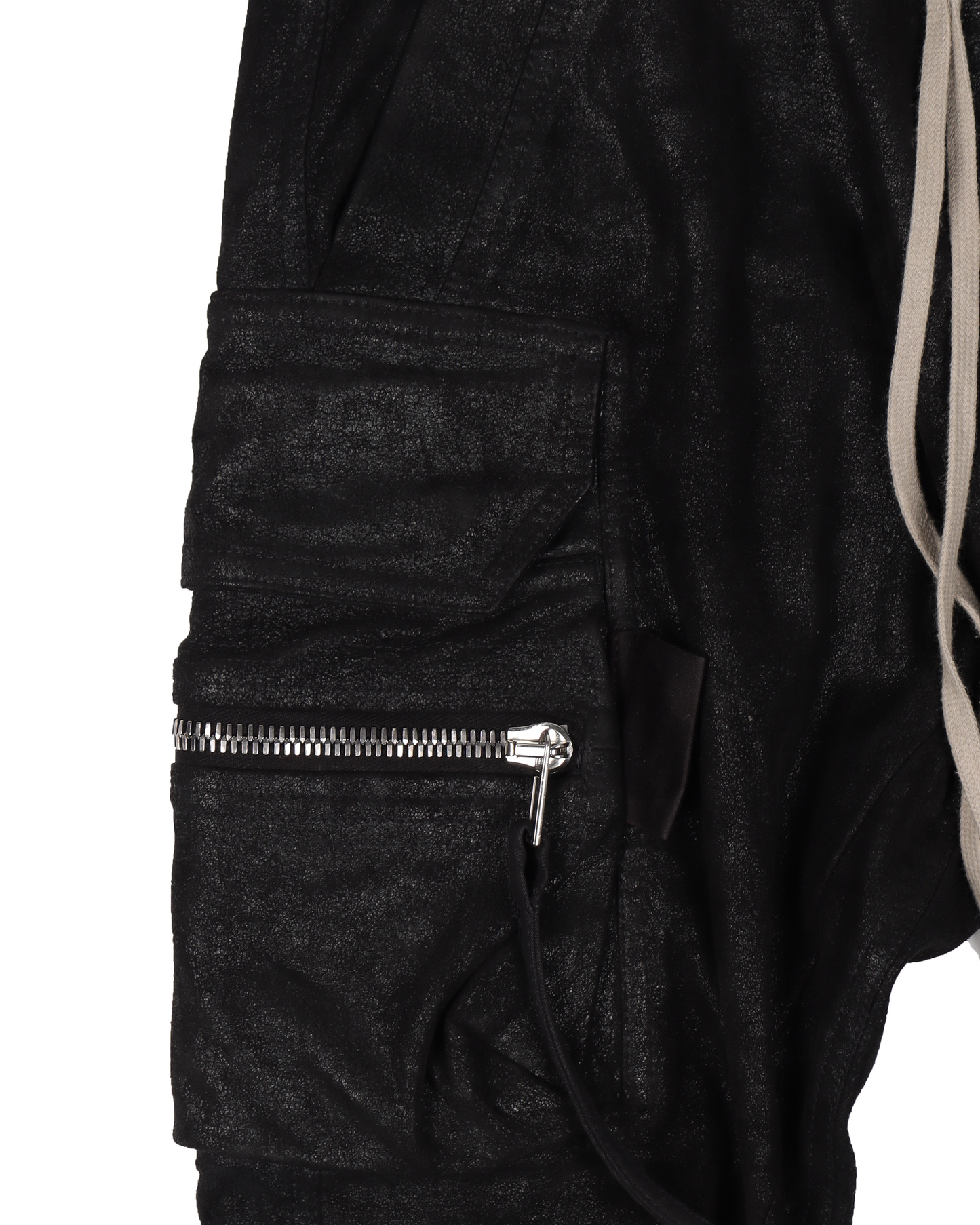 FW17 "GLITTER" Blistered Lamb Leather Cargo Joggers