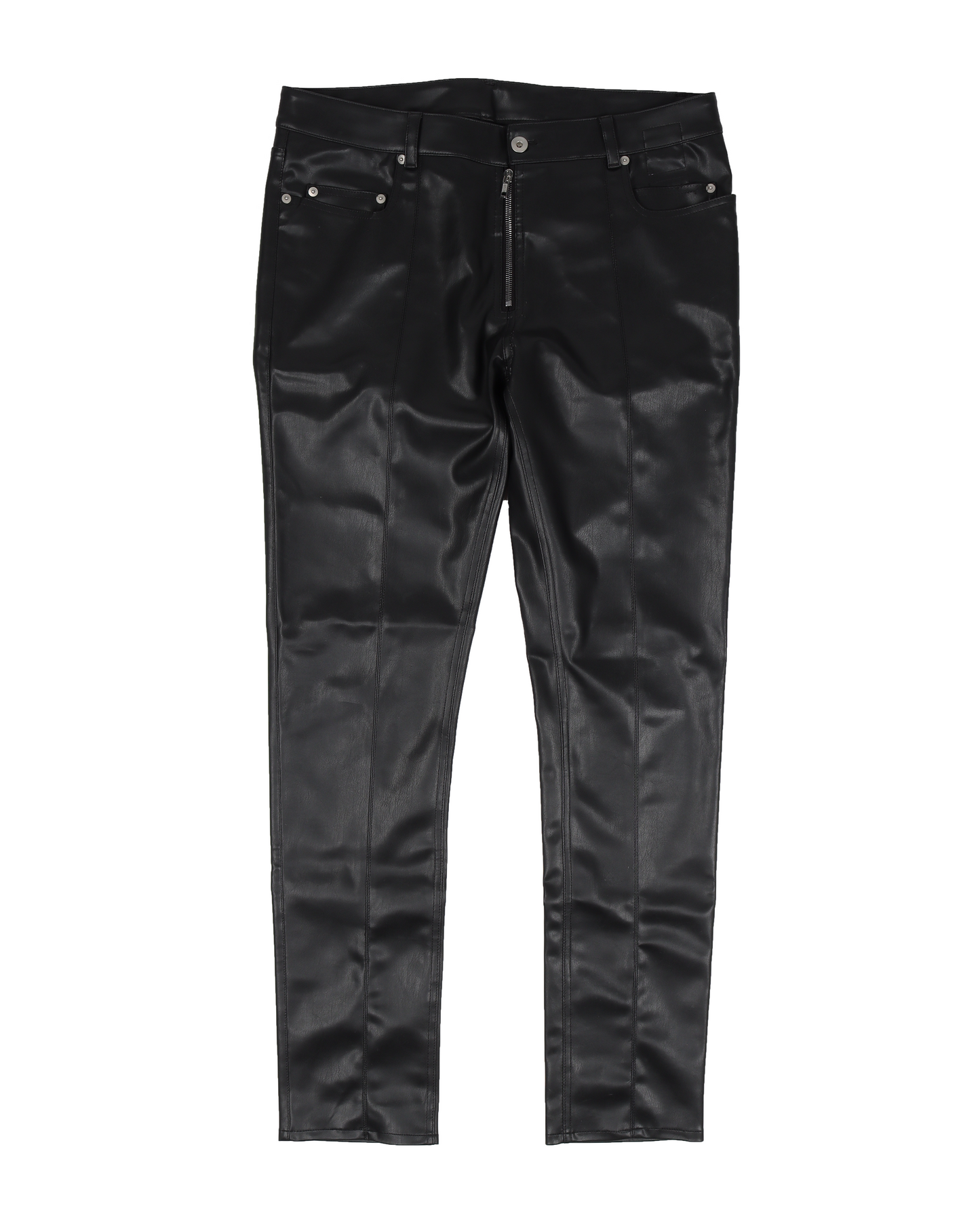 Tyrone Slit Cut Faux-Leather Pants