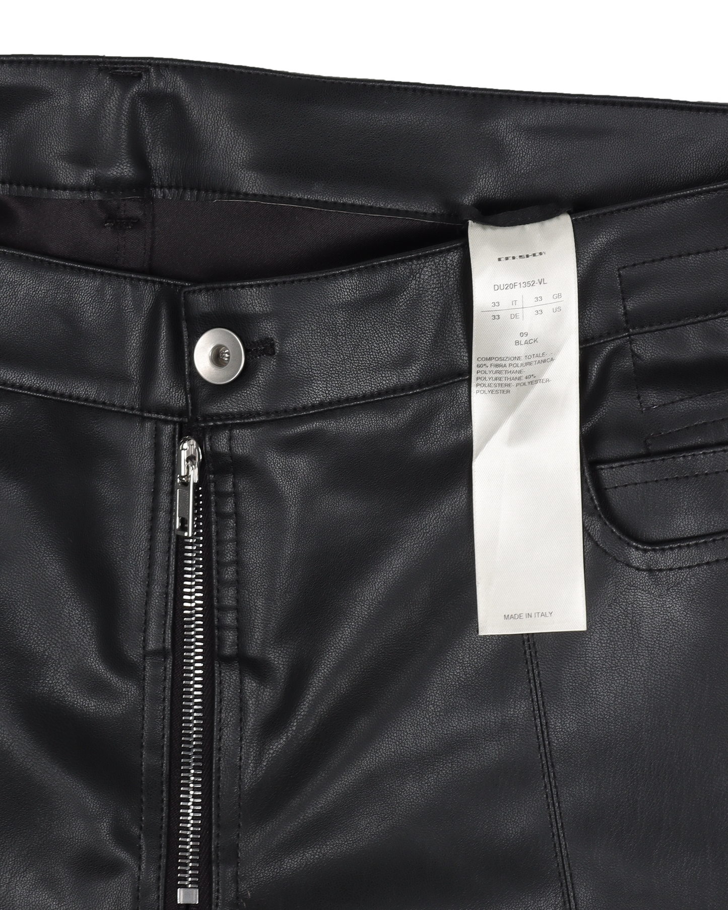 Tyrone Slit Cut Faux-Leather Pants