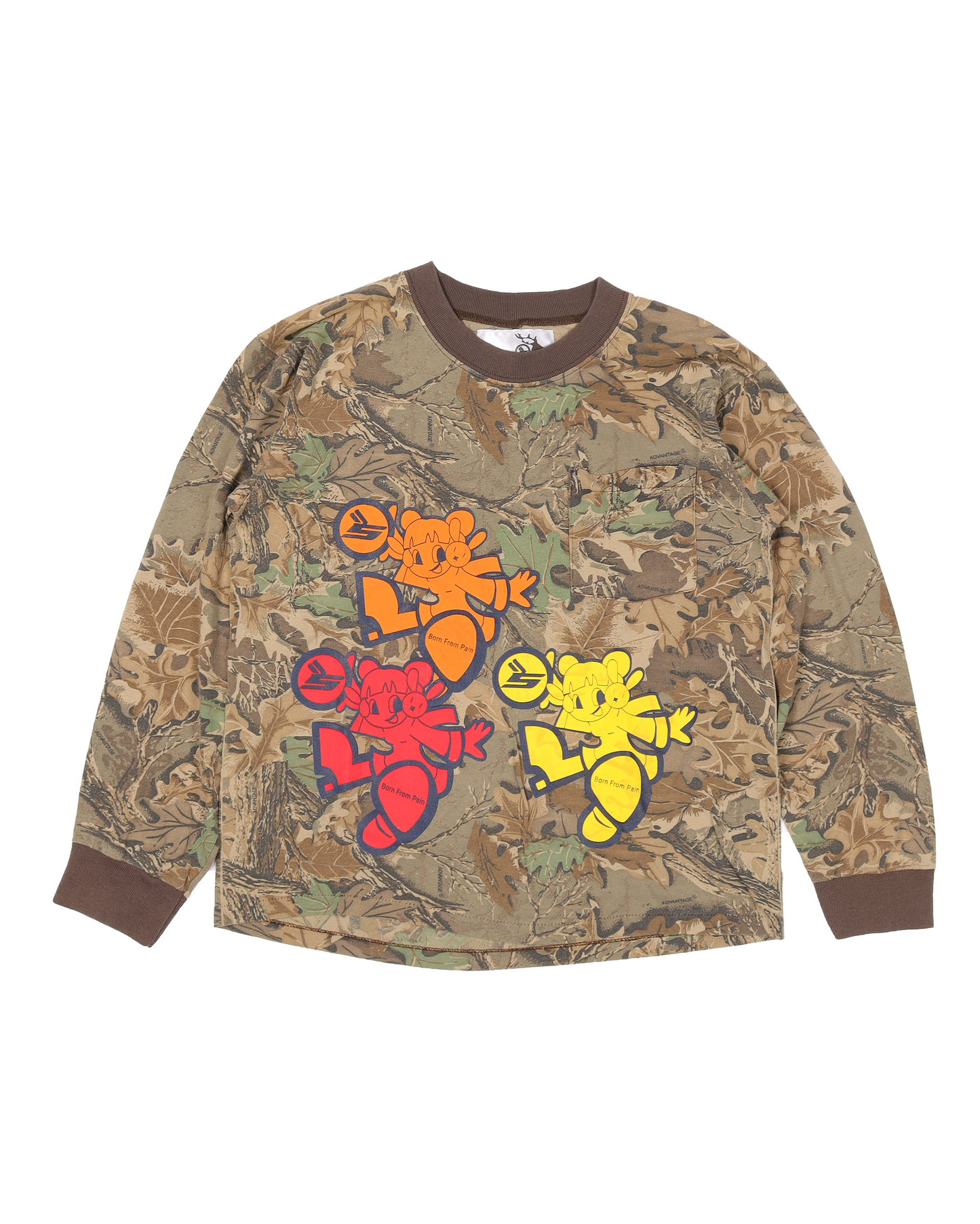 Born From Pain Long Sleeve Camouflage T-Shirt