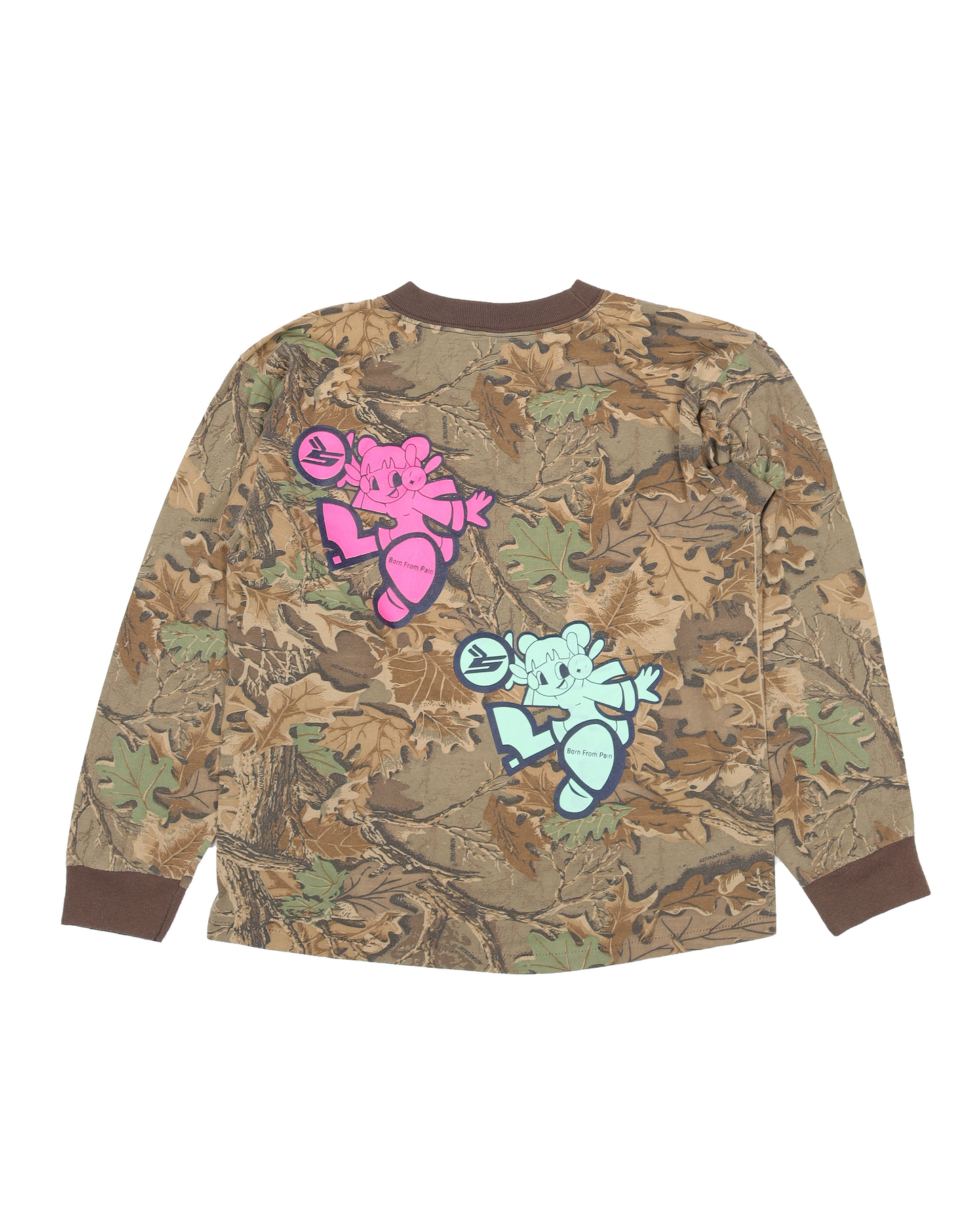 Born From Pain Long Sleeve Camouflage T-Shirt