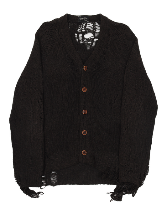 AW03 "Touch Me I'm Sick" Destroyed Knit Cardigan