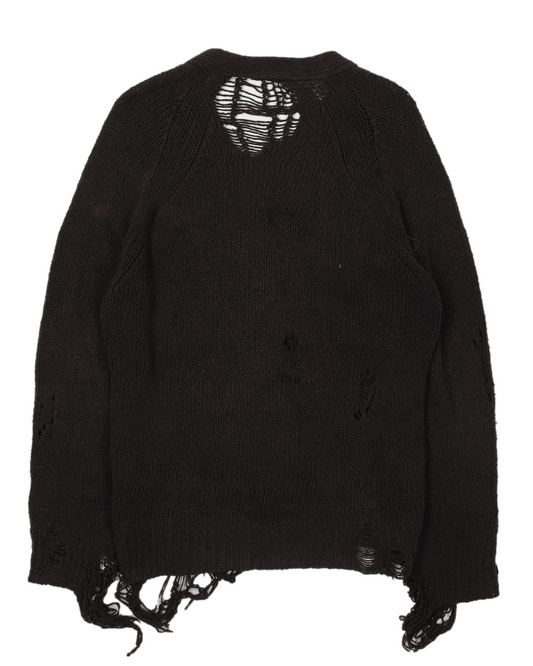 AW03 "Touch Me I'm Sick" Destroyed Knit Cardigan