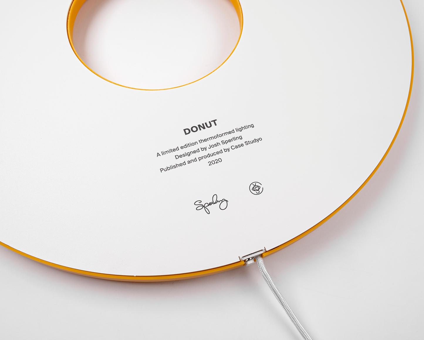 Orange Donut Lamp, 2020