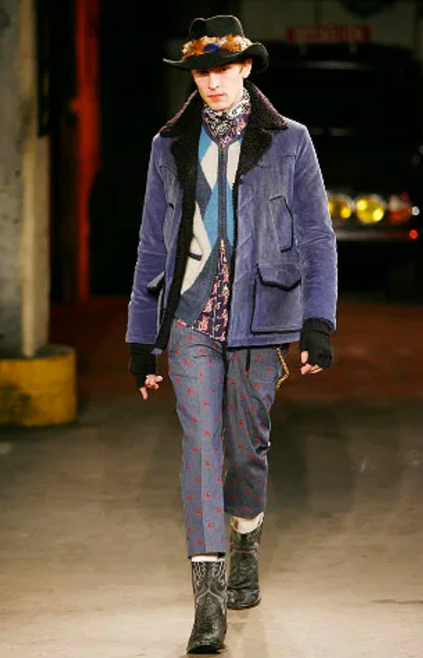 Navy Cordoruy Sherpa Lined Jacket (2008) "My Own Private Portland"