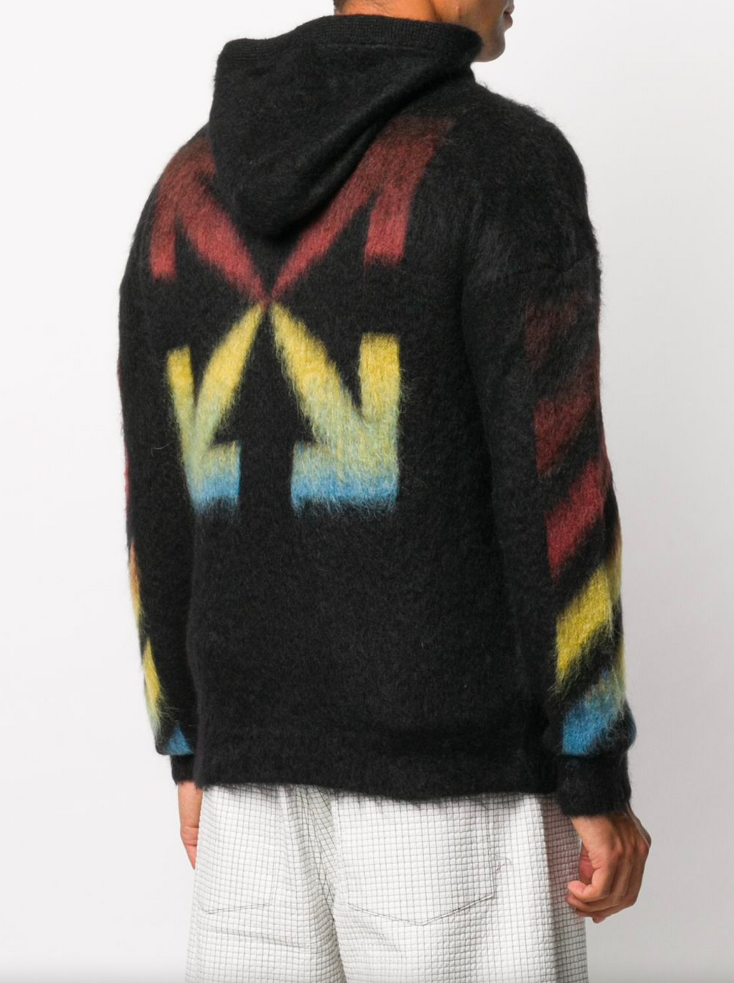 Brushed Mohair Zip Hoodie