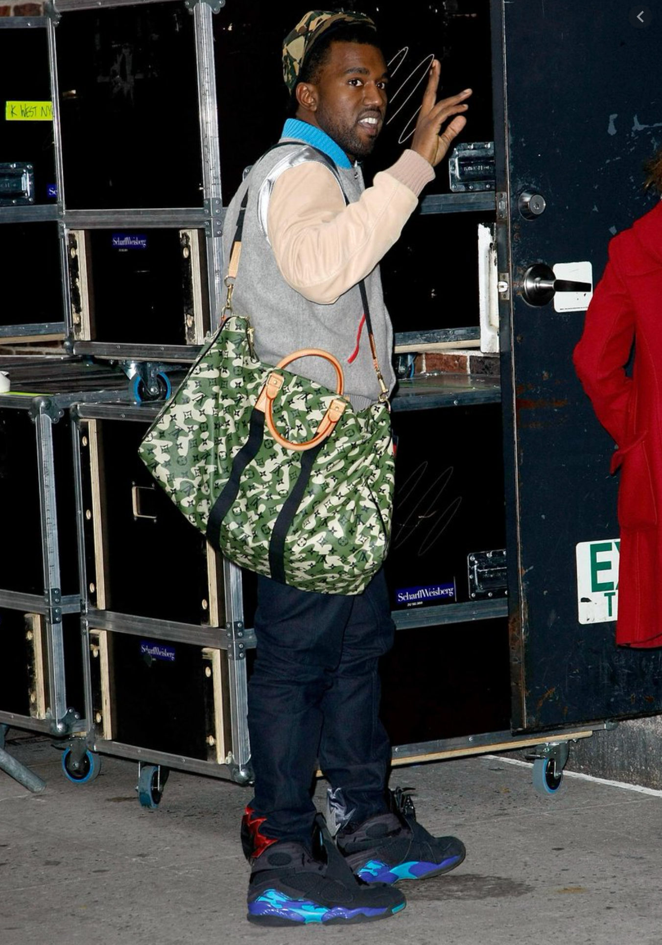 Takashi Murakami Keepall Bandouliere 55 Camouflage