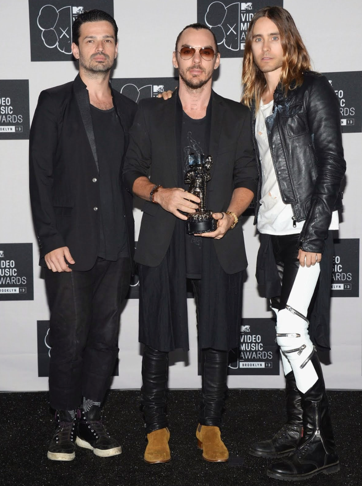 Black/White Leather Moto Pant (2013)