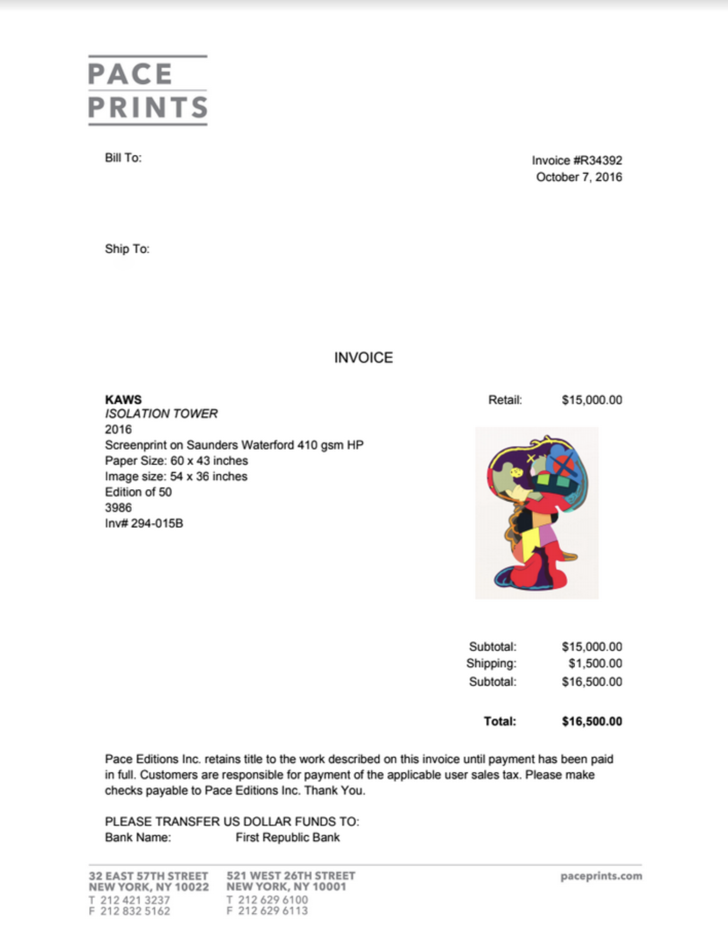 Isolation Tower Print - 2016