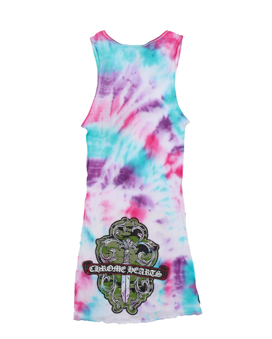 Tie-Dye Dagger Tank-Top