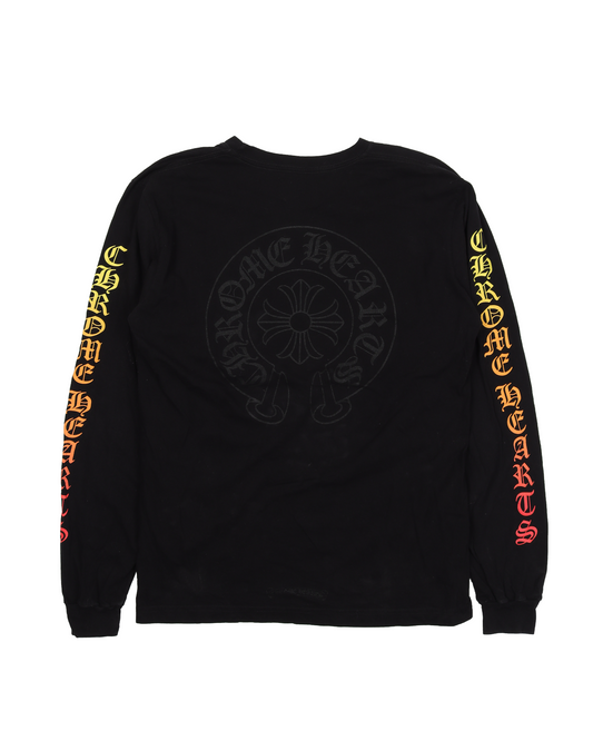 Orange Gradient Long-Sleeve T-Shirt