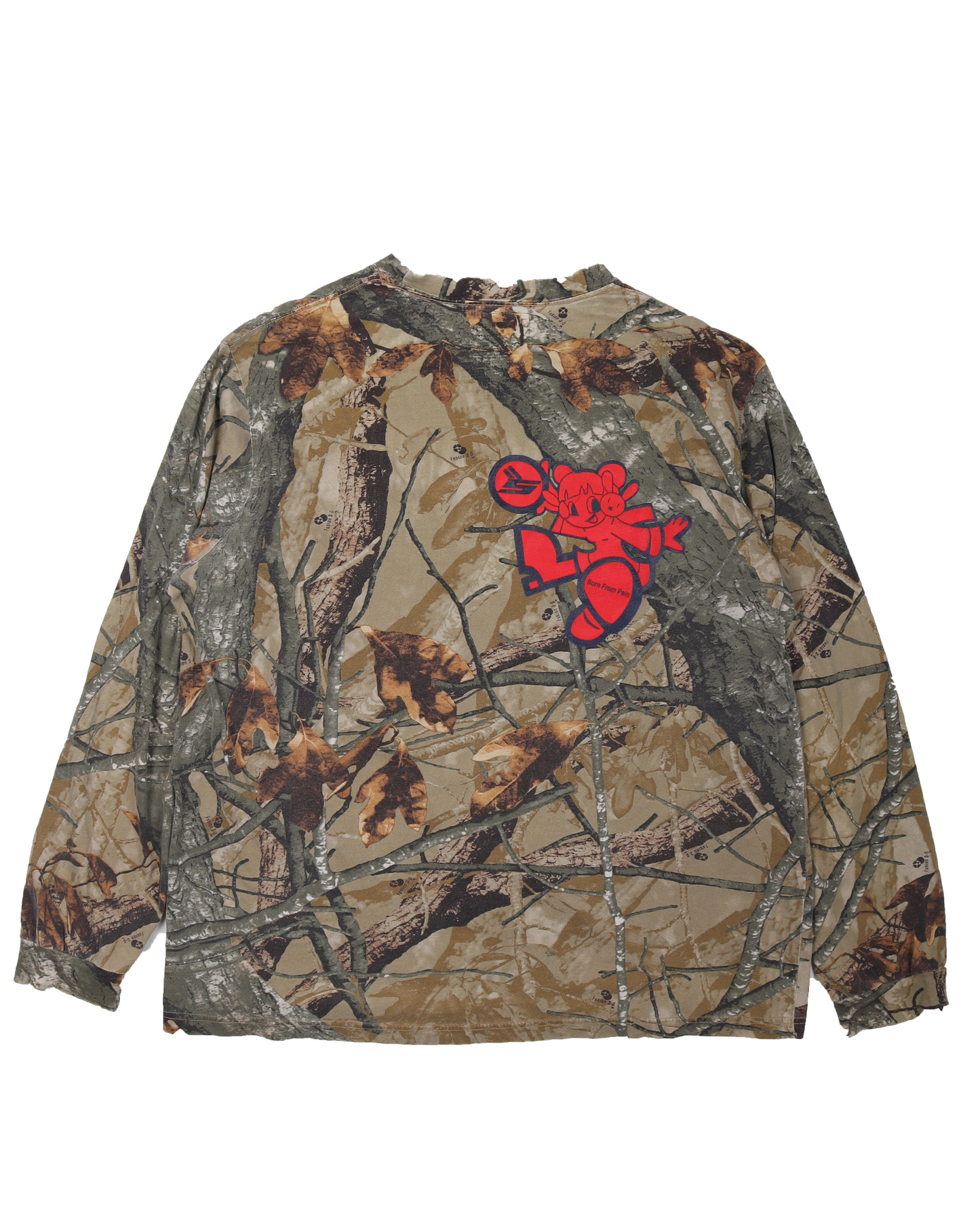 Born From Pain Long Sleeve Camouflage T-Shirt