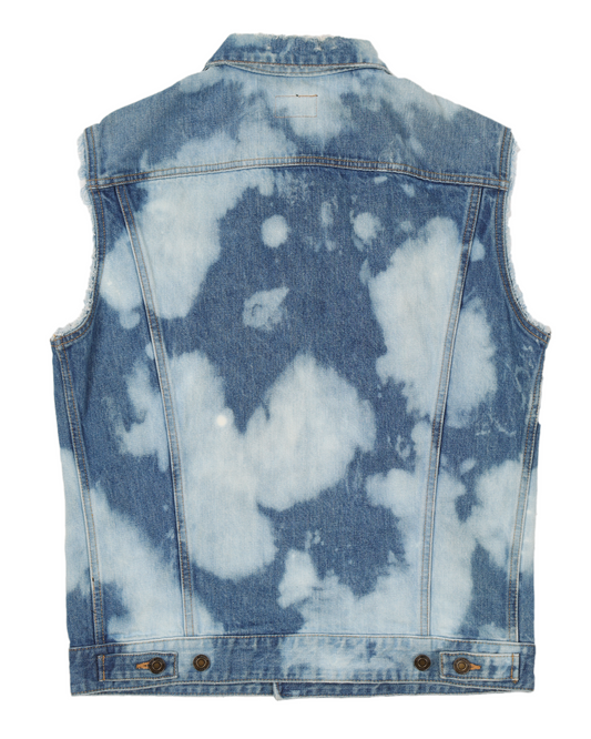 SS16 "Surf Sound" Bleached Denim Vest